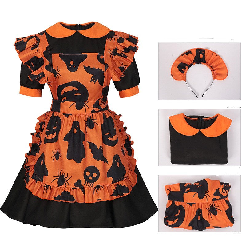 Costume party performance uniform pumpkin maid outfit โ packaging