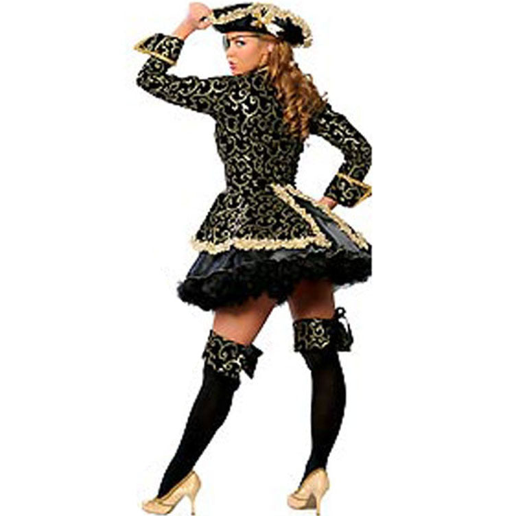 Masquerade Pirate Cosplay Suit — back view