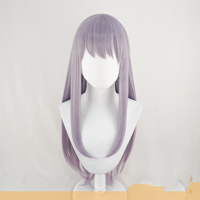 Minato Yu Hina cosplay wig gray purple — packaging
