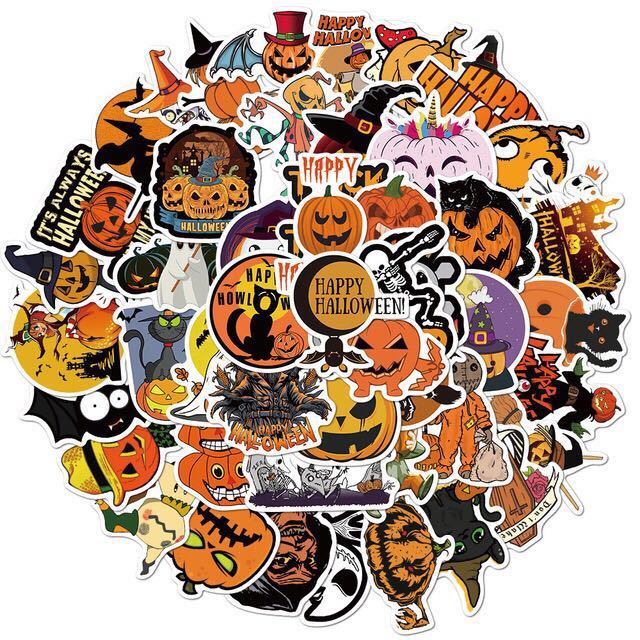 Halloween Party Tabletop 3-Piece — Ceramic Pumpkin Mug, Pumpkin Cork Bottle Stopper & 50-Pack Waterproof Stickers — side view