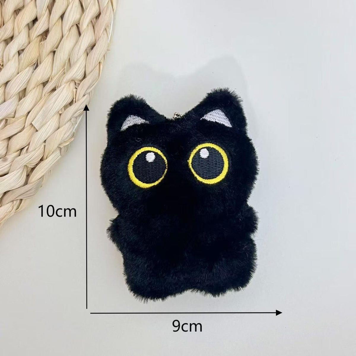 Cartoon Big Eye Black Cat Doll Plush | Magic Stories