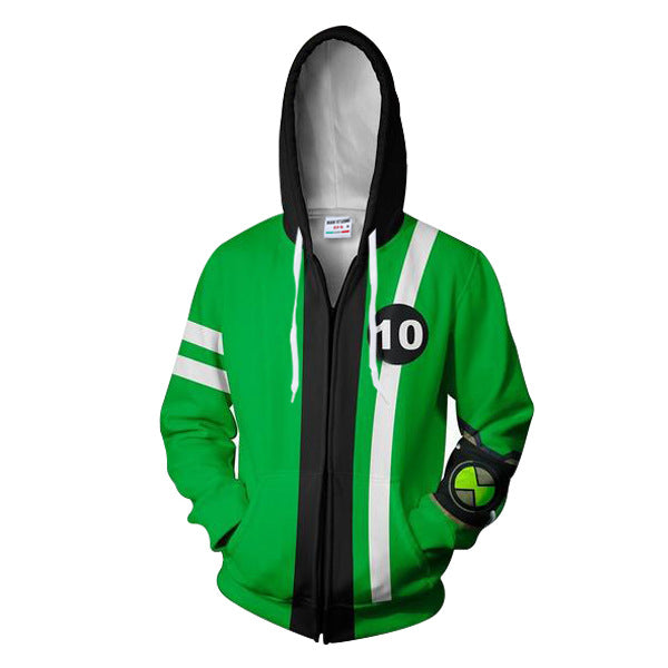 3D Anime Print Zip Shirt | Magic Stories