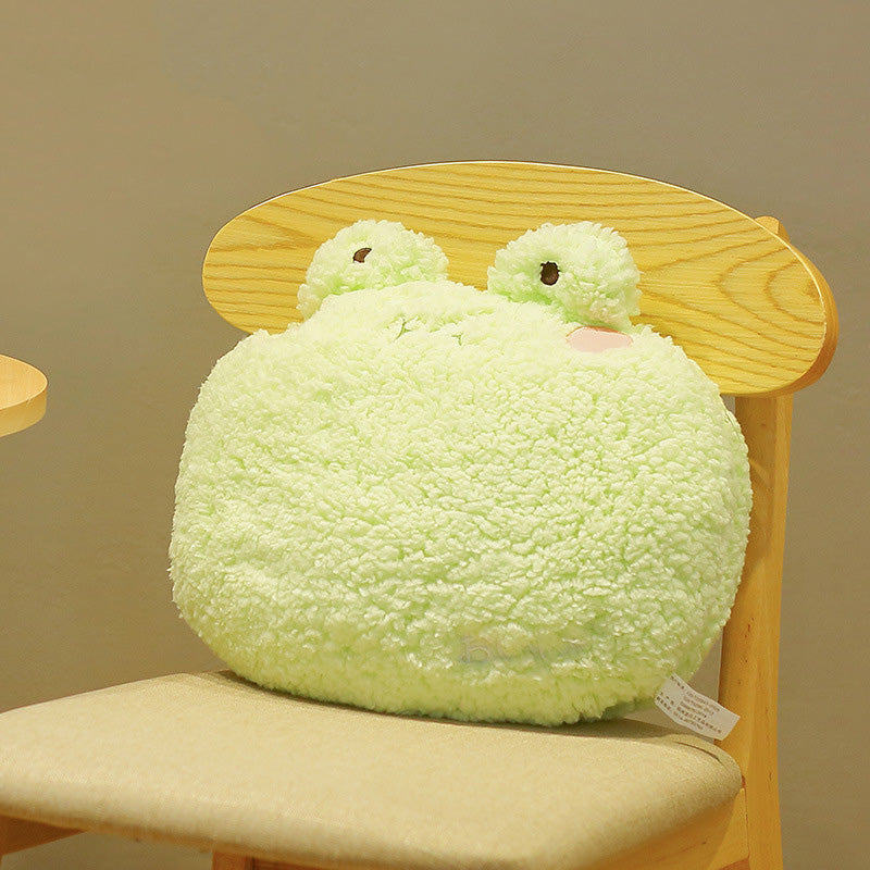 Cute Kawaii Animal Plush Toy Bear Pillow — scale reference