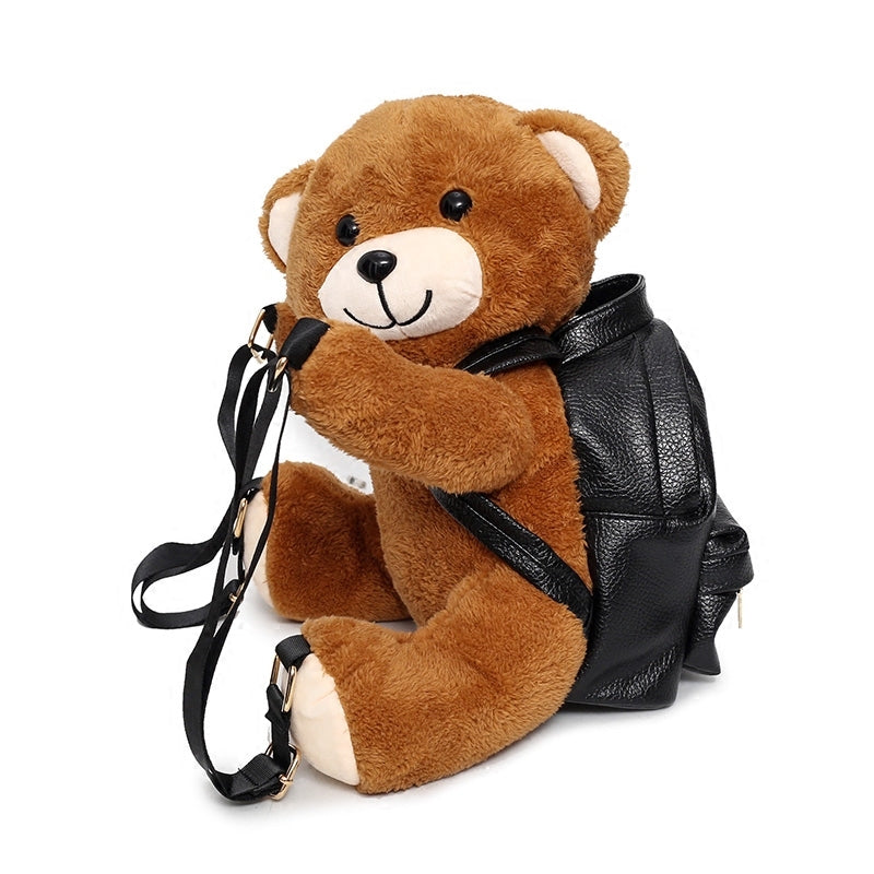 Backpack Female Plush Bear Backpack College | Magic Stories