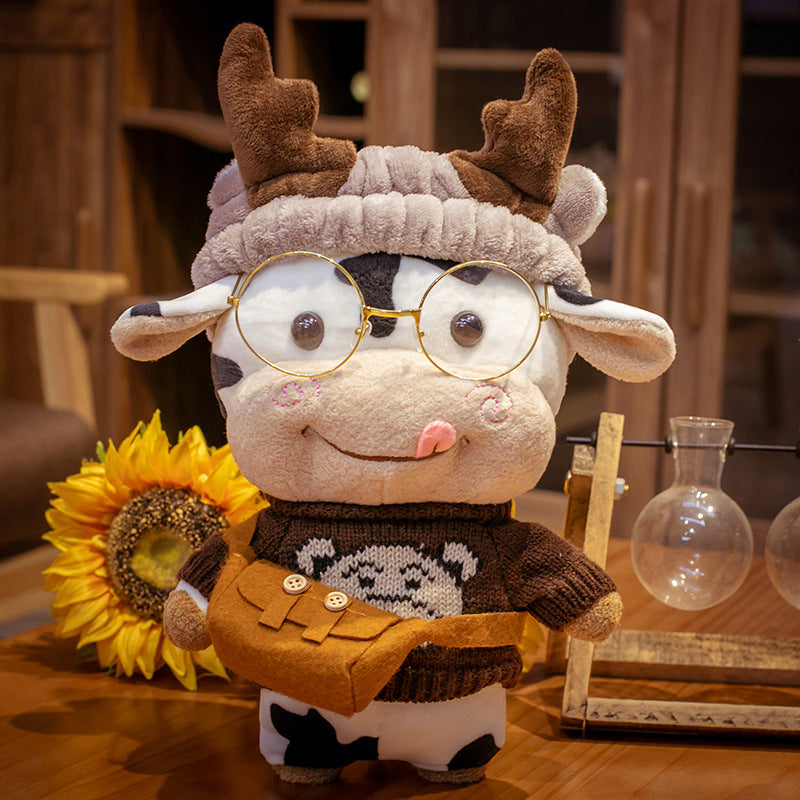 Cute Cow Plush Toys Zodiac Cow Doll Cow Doll Ragdoll Year Of The Ox Mascot — detail