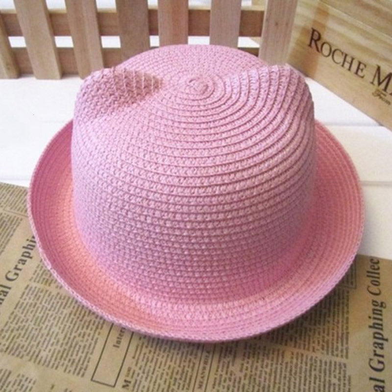 Cute Cat Ears Straw Hat Sunhat | Magic Stories