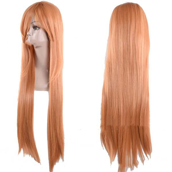 Anime wig, long straight hair — detail