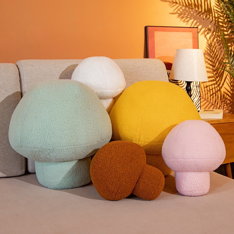 Mushroom Pillow Soft Plush Cute Net Red Sofa Cushion Bedroom Home — detail