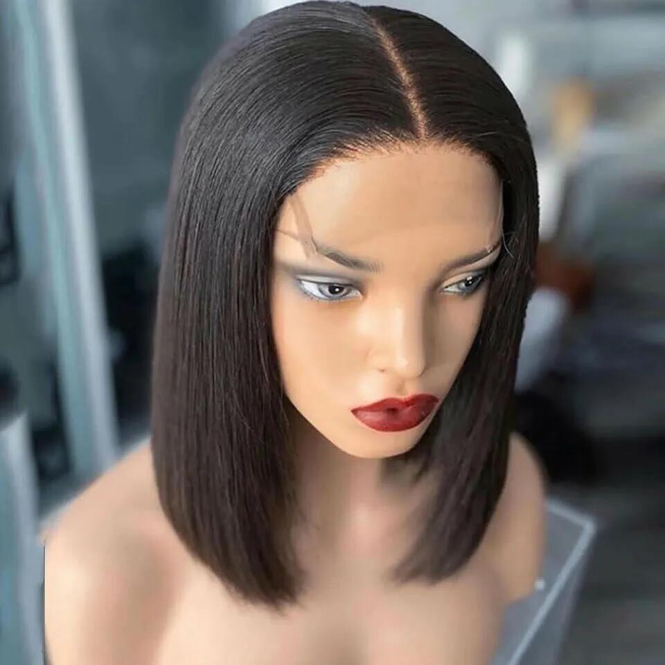 4X4 Bob Wig Short Hair Female Wig — detail