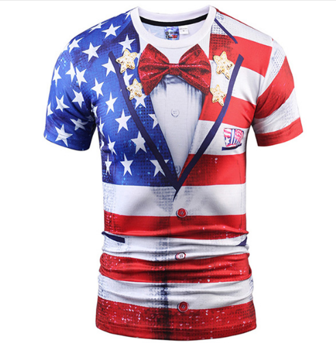 Fake Vest men short sleeve hip hop Fashion Man Slim Fit t-shirt Halloween cosplay — detail