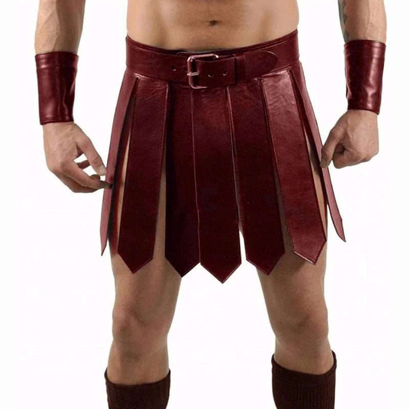 Men's Medieval Roman Skirt Samurai Cosplay Costume — detail