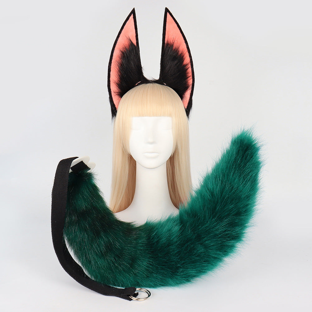 Simulation Plush Sumitinari Animal Ears Headband Comic Show Cosplay Fox Ear And Tail Accessories — detail