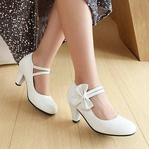 Bow-knot Maid Outfit High-heeled Pumps | Magic Stories