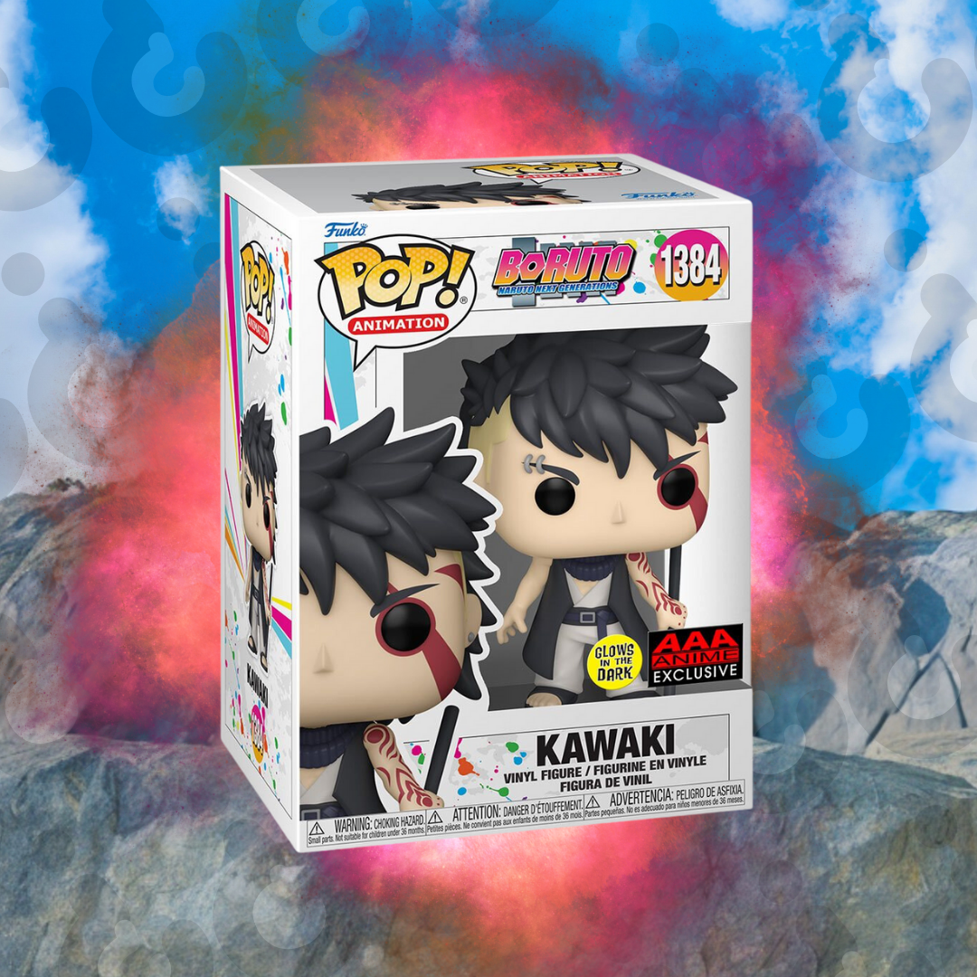 Kawaki Prologue Glow-in-the-Dark Funko Pop - AAA Anime Exclusive — side view