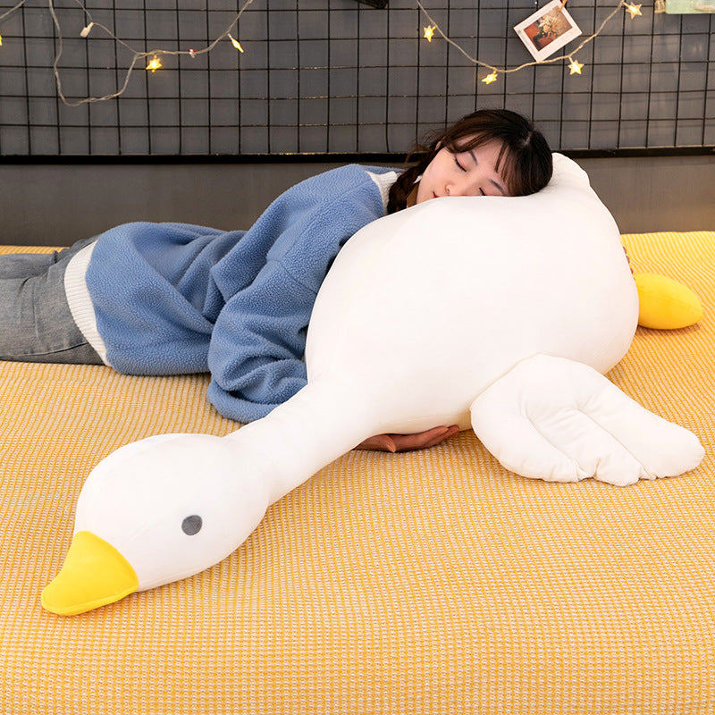Cute Big White Goose Pillow Doll Plush Toy | Magic Stories