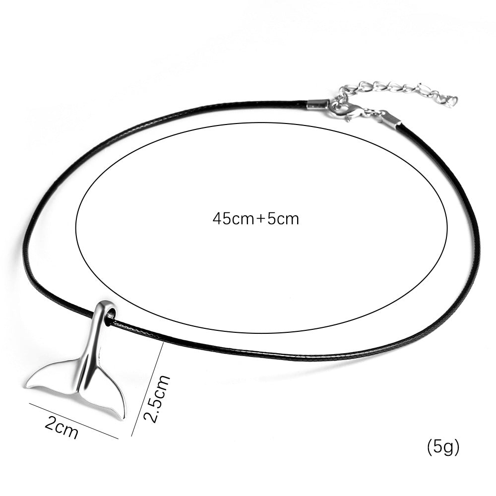 Whale Dolphin Tail Mermaid Tail Necklace Pendant — packaging