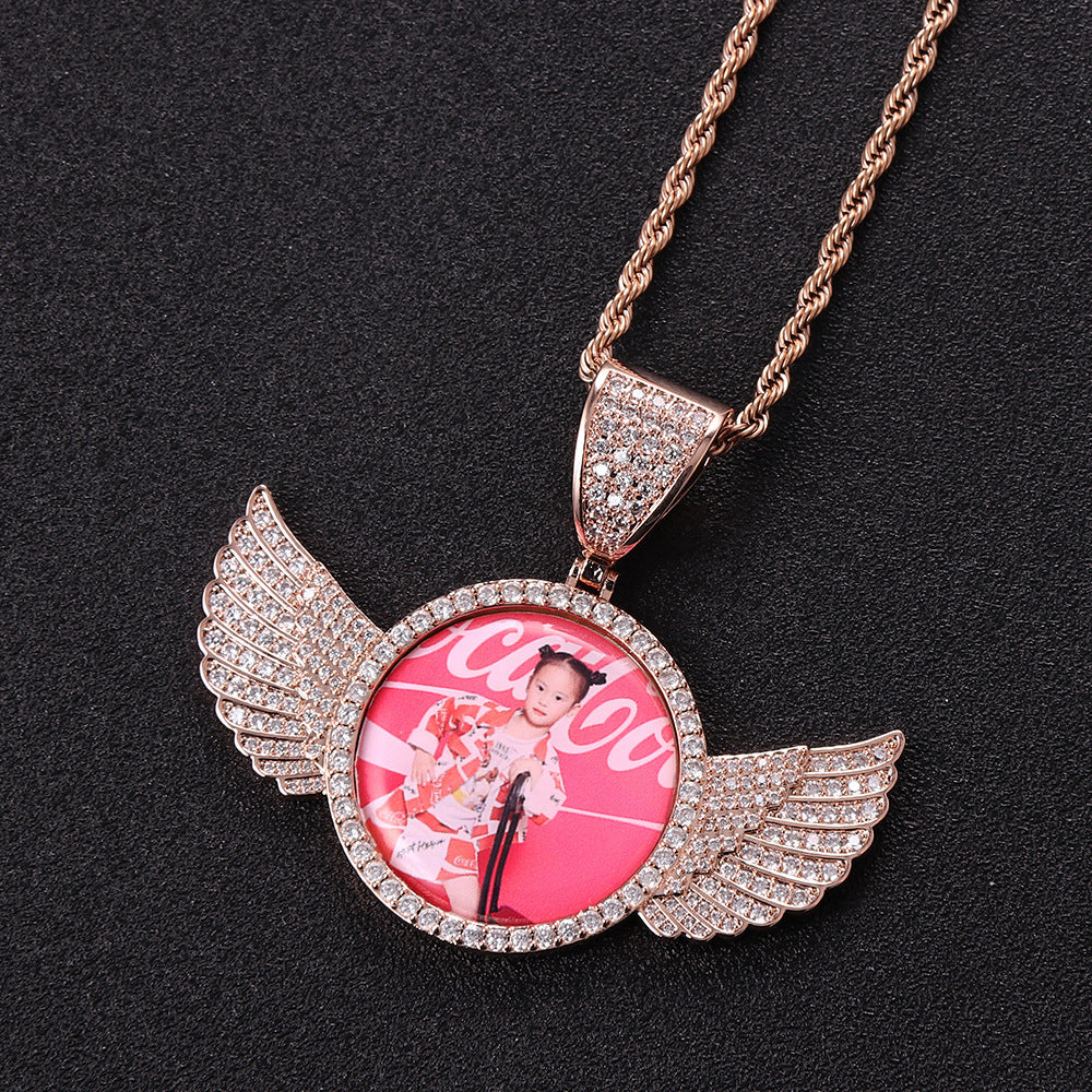 Angel Wings Photo Frame Necklace | Magic Stories