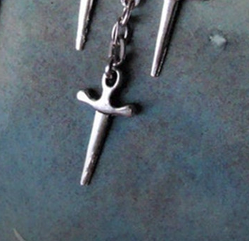 Sword Dagger Not Inlaid Gothic Metal Supernatural Power Pop Earrings — packaging