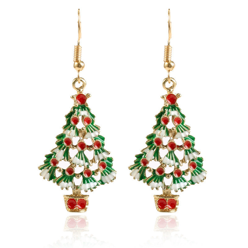 Fashion Plush Santa Snowman Fawn Earrings | Magic Stories