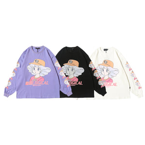 Anime character girl printed T-shirt | Magic Stories