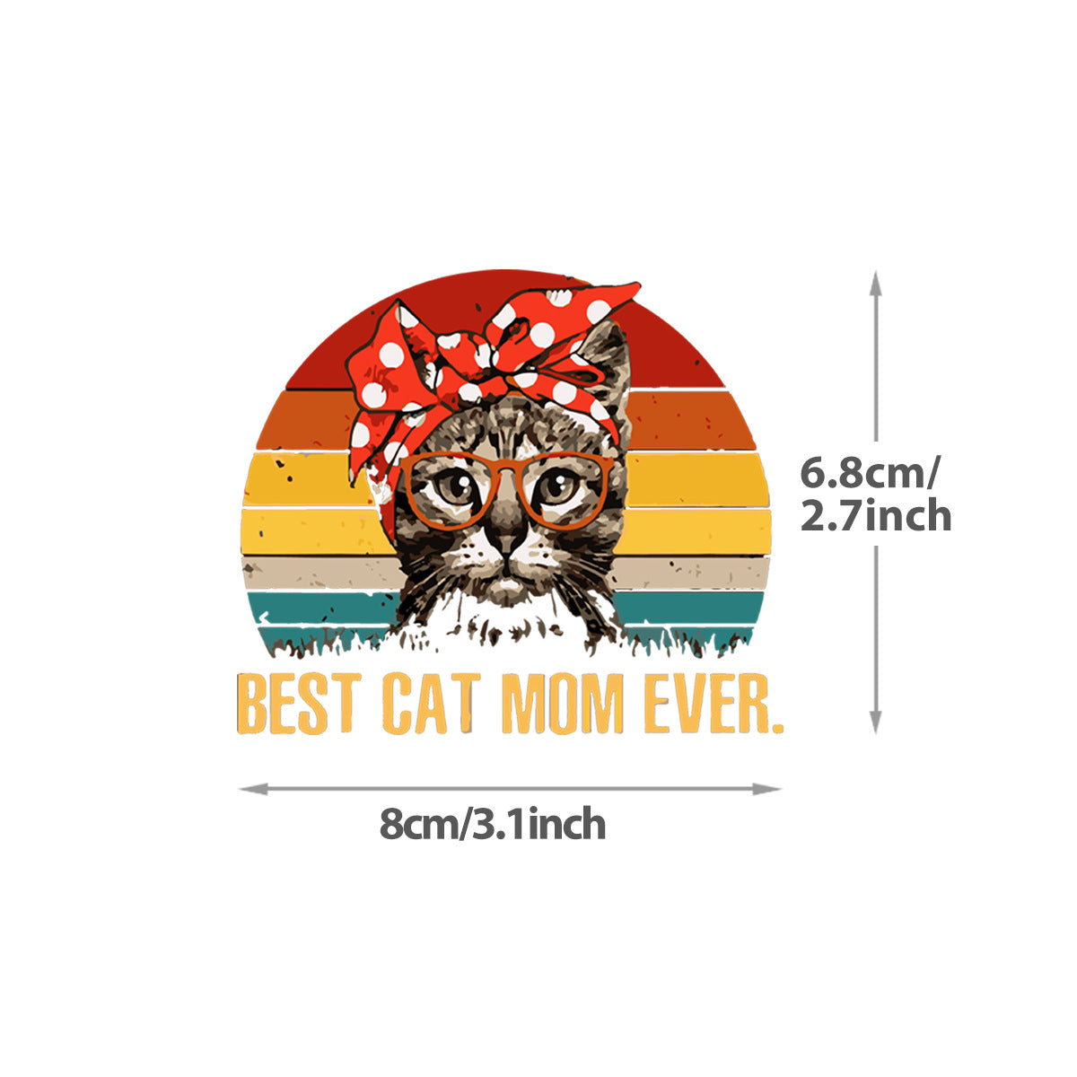 Cute Glasses Cat Costume Thermal Transfer | Magic Stories