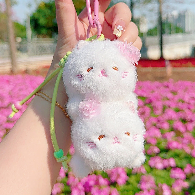 Cute Cherry Blossom Kitten Plush Storage | Magic Stories