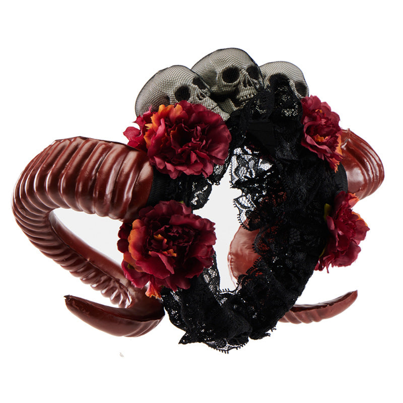 Lace Rose Headband Lolita Halloween | Magic Stories
