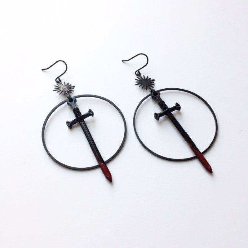 Black Bloody Sword Dagger Gothic Dark | Magic Stories