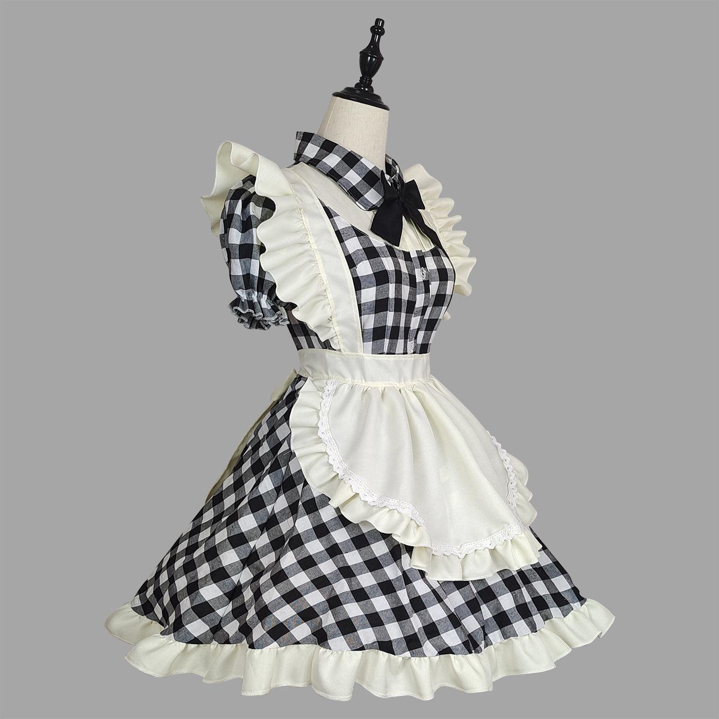 Lolita Maid Costume Cosplay Uniform Dress — in use