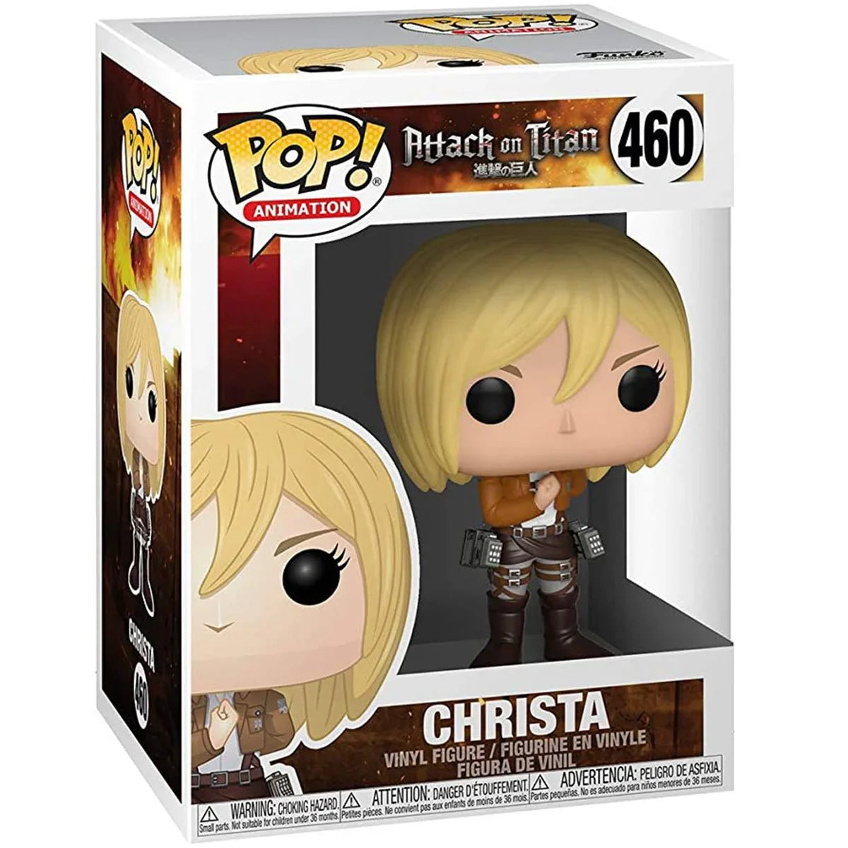 Attack on Titan Christa Pop! Vinyl Figure — side view