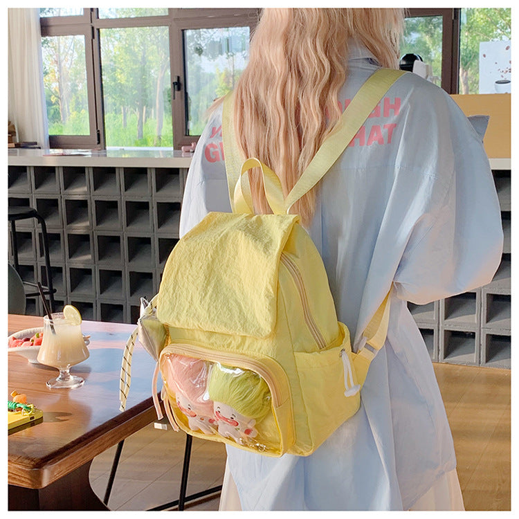 Lightweight And Cute Anime-style Backpack For Students โ back view