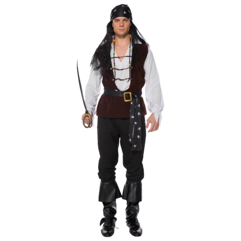 Men's Cosplay Clothes Halloween Pirates Of The Caribbean Clothing — detail