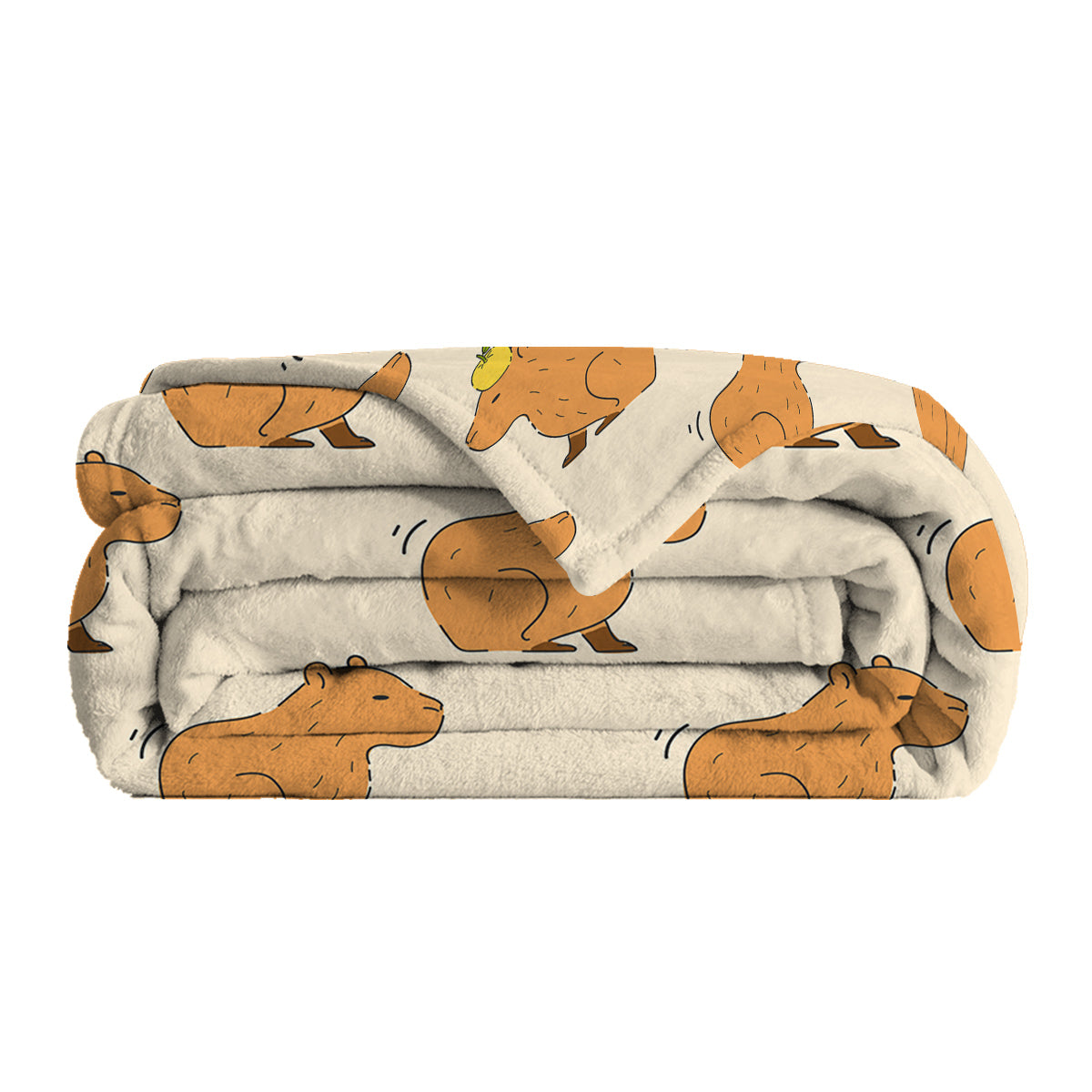Capybara Blanket, Soft Flannel Throw For Kids Boys Girls, Cute Animal Plush Gift For Birthday, Cozy Kawaii — scale reference