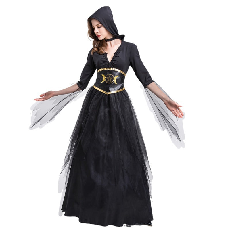 Star And Moon Temperament Magician Witch Cosplay Costume — packaging