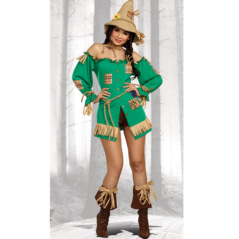 Wizard Of Oz Scarecrow Drama Stage Costume — detail