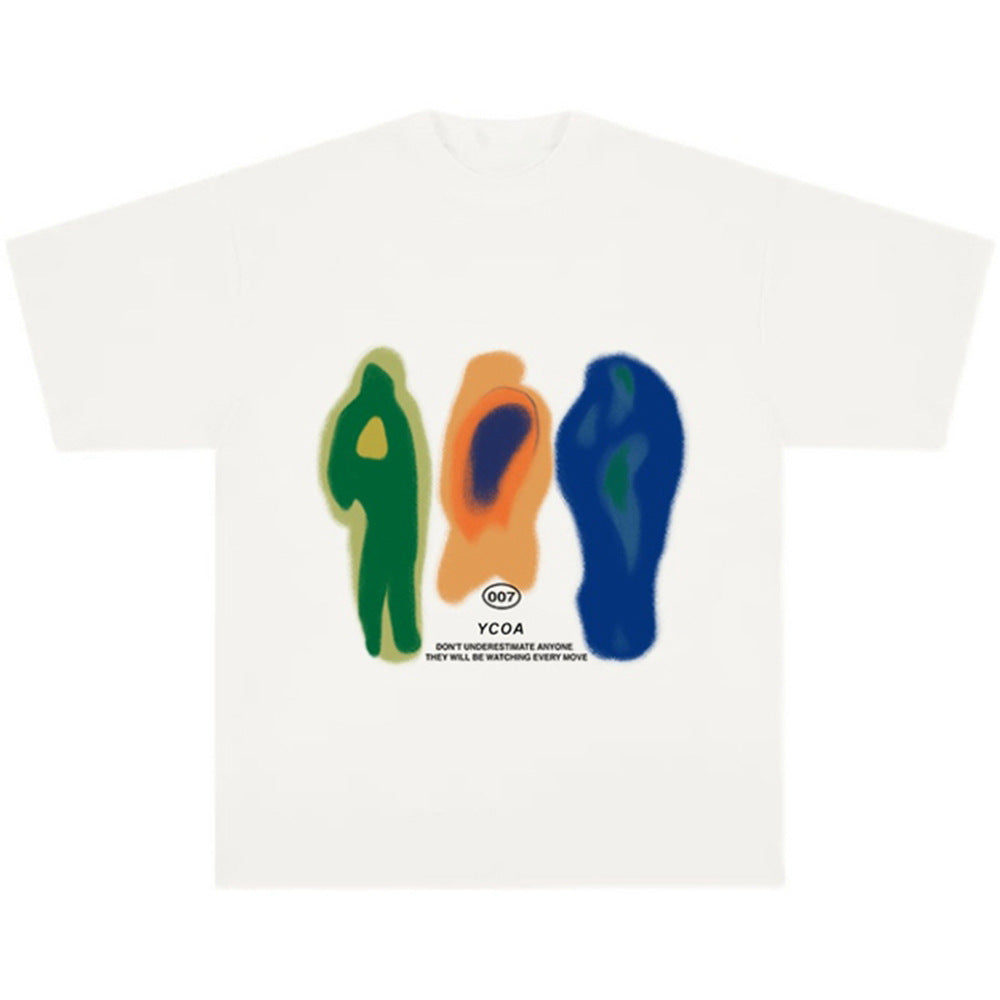 Women Y2k T-shirt Short Sleeve Korean Fashion Harajuku Stree — back view
