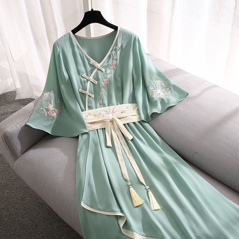 Women's Summer Embroidery Improved Hanfu | Magic Stories