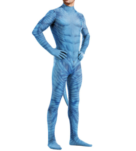 Halloween Anime Cosplay Siamese Slim Fit Clothes — side view