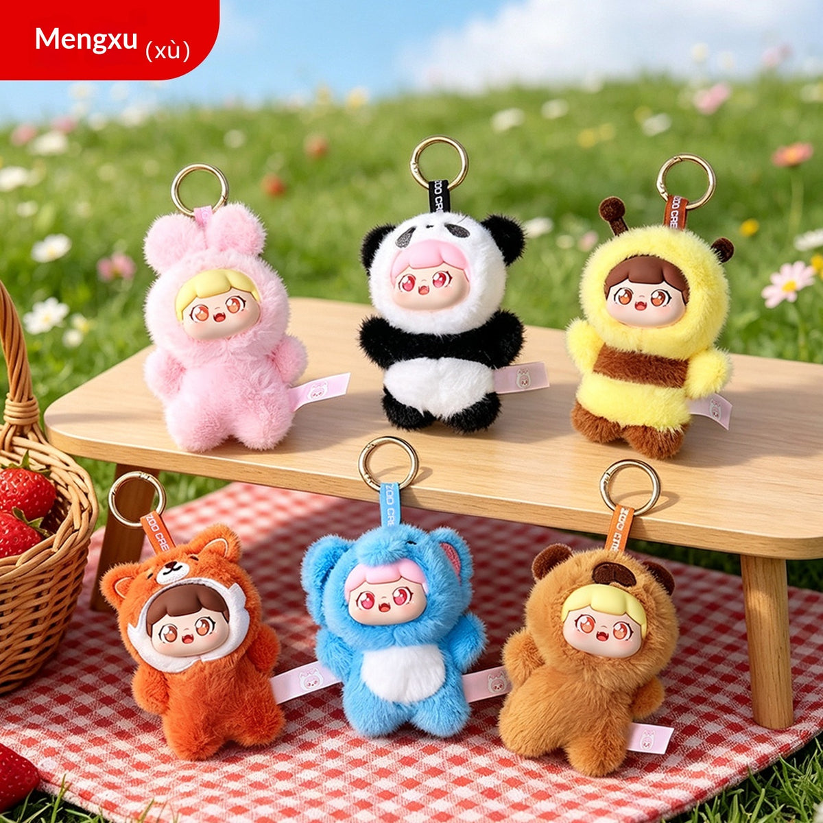 Plush Sweet Cub Animal Series Keychain | Magic Stories