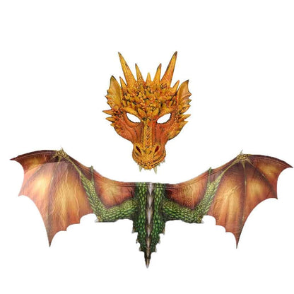 3D Dragon Wings Masks Cosplay Costume Wings Prop Decor — detail