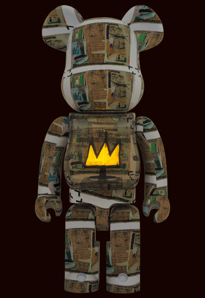 1000% Bearbrick Jean-Michel Basquiat - King Pleasure — side view