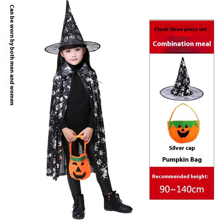 Halloween costume woman magic witch party dress — side view