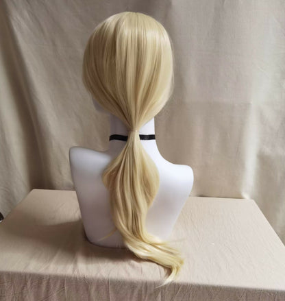 Light Golden Cosplay Wig Micro Curly Long Wig — packaging