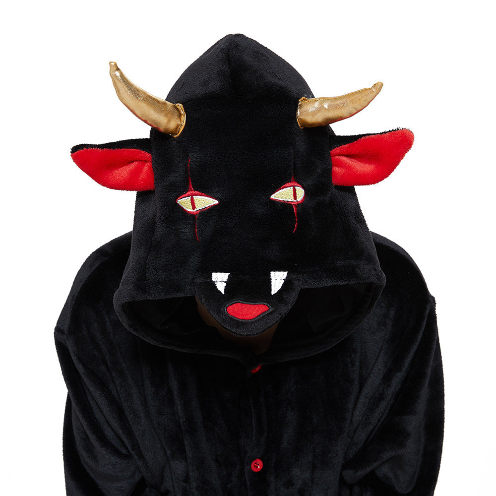 Adult Kigurumi Devil Onesies Flannel Cute | Magic Stories