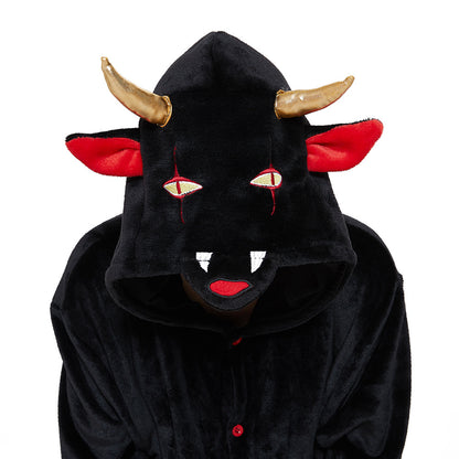Adult Kigurumi Devil Onesies Flannel Cute | Magic Stories