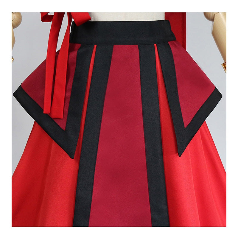 Avatar: The Last Airbender Katara Red Dress Cosplay — back view