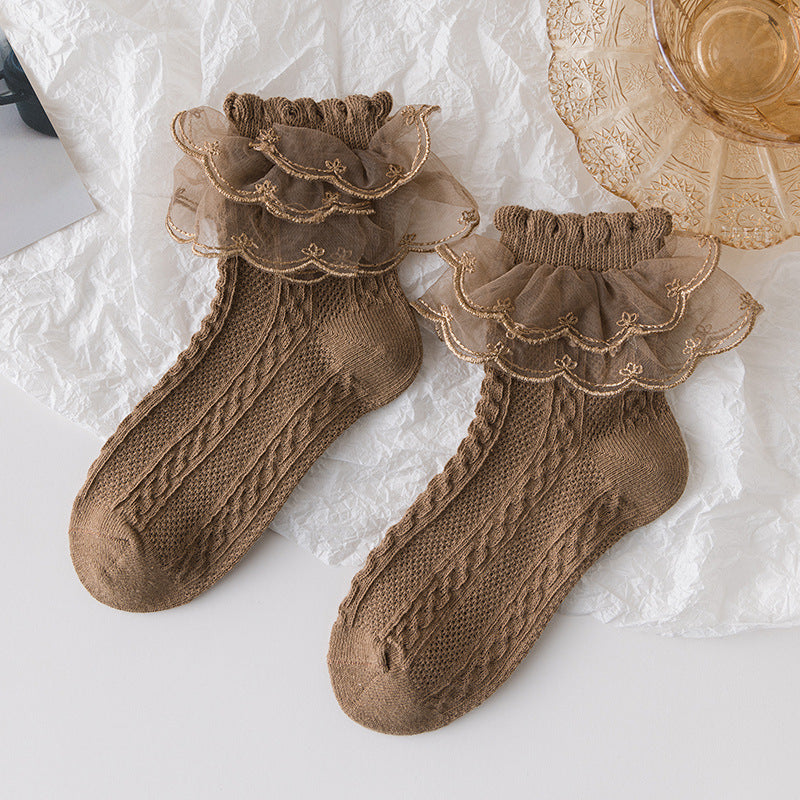 Lolita Style Socks Girls Lace | Magic Stories