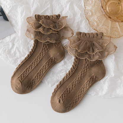 Lolita Style Socks Girls Lace | Magic Stories