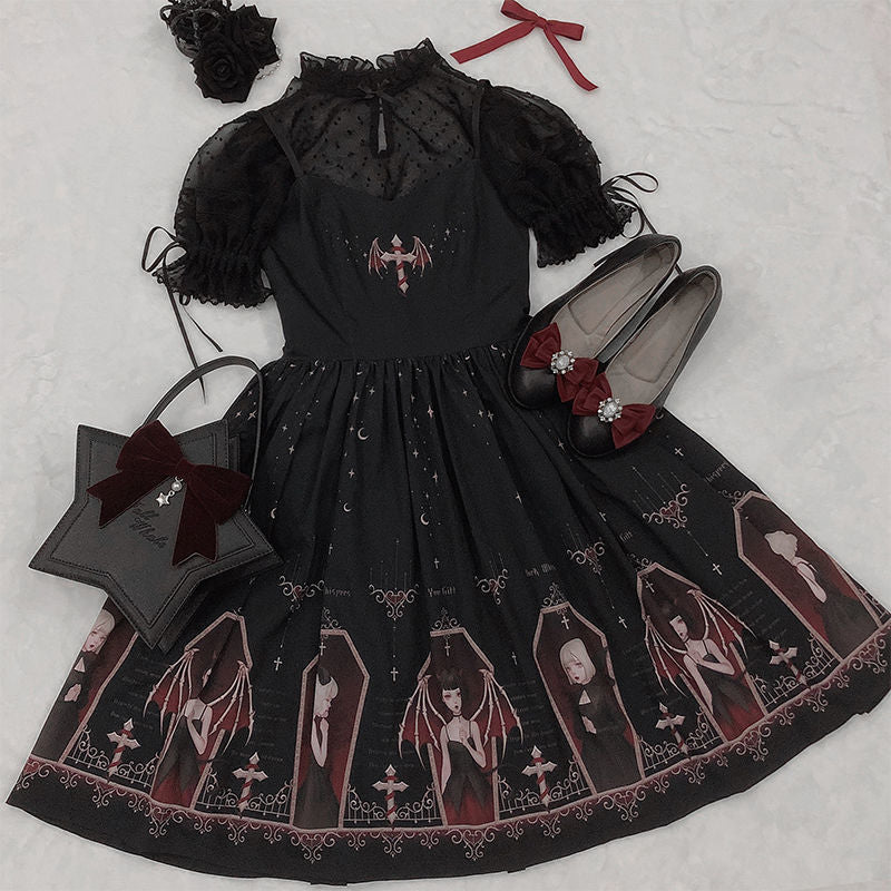 Lolita Gote Dress Lolita Suspender Dress