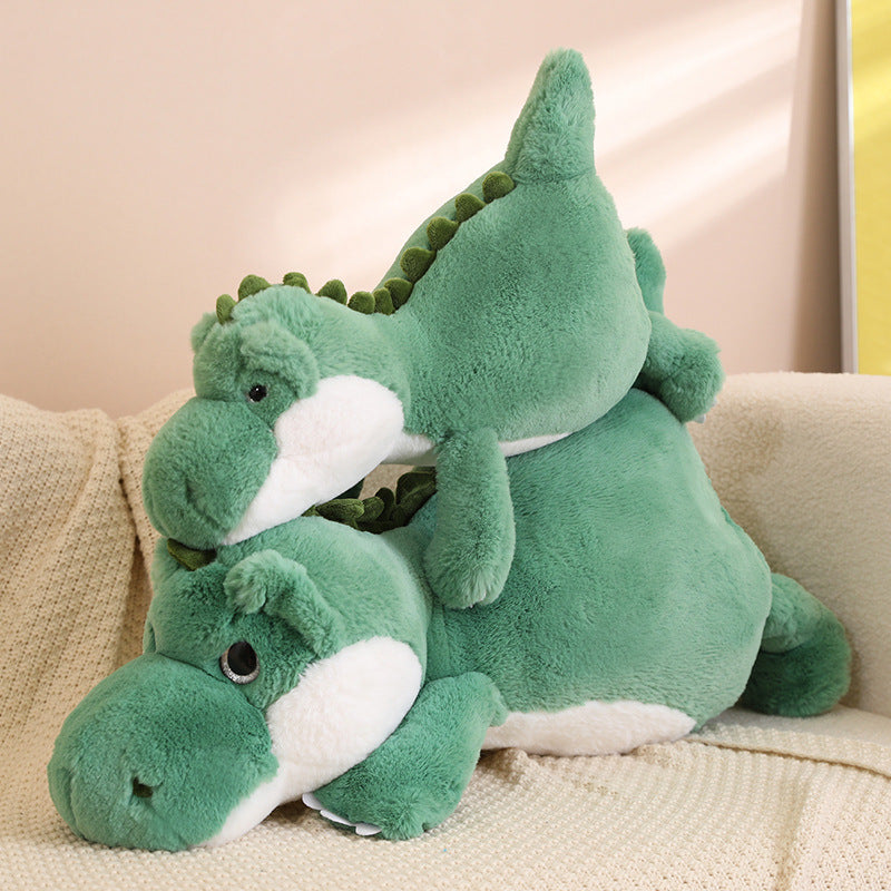 Lying Dinosaur Smiling Child Sleeping | Magic Stories
